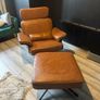 Practically new armchair and footstool Image 8