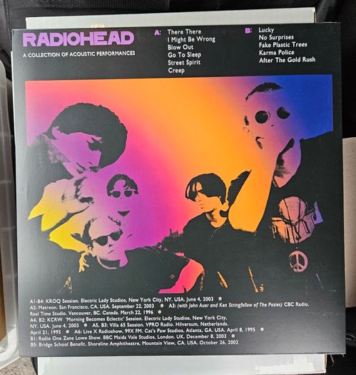 Radiohead "Unplugged - A Collection Of Acoustic Performances" Vinyl Album