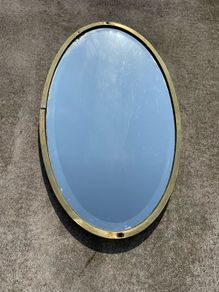 Antique Copper beveled mirror