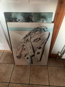 Millennium falcon picture frame