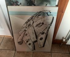 Millennium falcon picture frame
