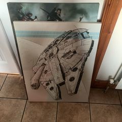 Millennium falcon picture frame