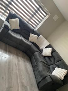 Grey corner sofa