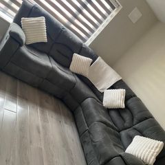 Grey corner sofa