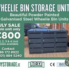 Wheelie bin storage units