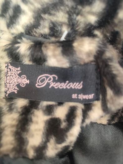 1950s style animal print Faux Fur jacket