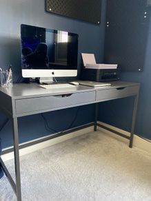 Ikea Dark Grey Alex Desk