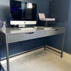Ikea Dark Grey Alex Desk