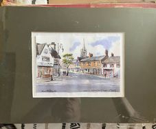 Malahide Village, Co. Dublin - mounted art print