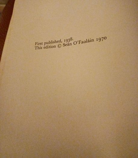 Sean O' Faolain / King of the Beggars/ A Life of Daniel O' Connell/ 1970
