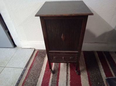 Antique oak sewing cabinet 1920s