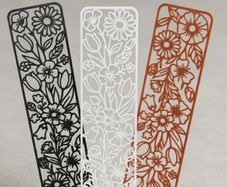 3D Printed Flower Cutout Bookmark