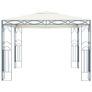 Gazebo with String Lights 300x300 cm Cream Image 3