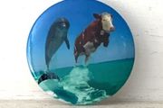 Cow Dolphin Badge
