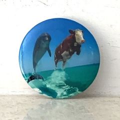 Cow Dolphin Badge