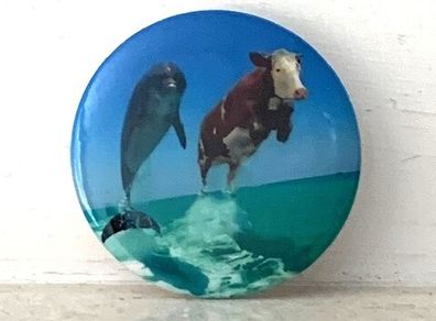 Cow Dolphin Badge