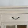 Vintage Style Cream Display Cabinet / Unit with Drawer Image 3