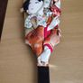 Rare find  Vintage Japanese traditional wooden paddle  HAGOITA  Geisha girl 18.1inch Image 8
