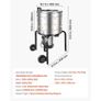 Chicken Plucker Machine, 400mm Drum, 500W & 230RPM Electric Chicken Plucking Machine with 114 Soft Fingers & Transport Wheels, Stainless Steel Feather Remover for Processing 1-2 Chicks Once Image 3