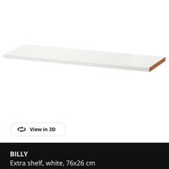 Ikea Billy Bookshelf extra shelves