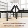 Double Bed Frames with Headboard and Footboard Heavy Duty Foundation Image 5