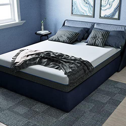 5FT King Size Memory Foam Mattress, 8 Inch with Soft Fabric, Skin-friendly Mattress, Breathable Cover, 2 Layer for More Supportive, Medium Firm-150x200x20cm