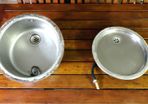 Premium Stainless Steel round sink & drainer