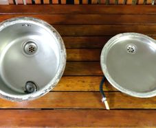 Premium Stainless Steel round sink & drainer