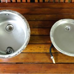 Premium Stainless Steel round sink & drainer