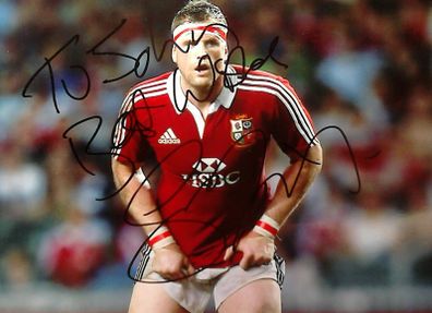 Jamie Heaslip rugby autograph Dedicated To John