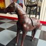 Vintage Leather Horse Large Statement Piece Image 4
