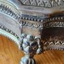 Silver Plate VINTAGE box Lion Claw Footed DIEU ET MON DROIT .In good condition. See photos for same. Image 8