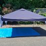 Blue Outdoor Popup Gazebo with 2 side panels Image 9