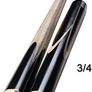 3/4 Jointed Snooker Billiard Pool Cue Handmade Ash Shaft 3 Piece Tips 9.7mm with Extension Accessories Hard Case/Bag to Choose Image 4