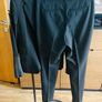 Pinko black suit with leather detail Image 8