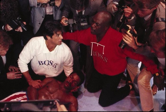 ROCKY BALBOA BOSS white hoodie ROCKY IV boxing movie Official Sylvester Stallone merchandise