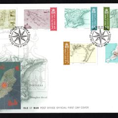2007 Isle of Man Maps of Isle of Man Commemorative Stamps First Day Cover (FDC)