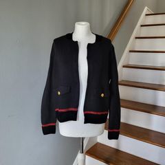 M&S black & red cardigan, Size 12