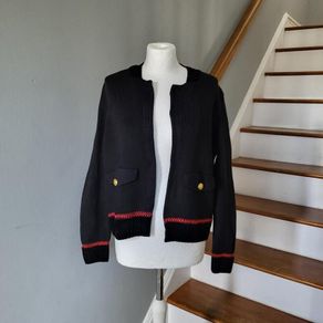 M&S black & red cardigan, Size 12