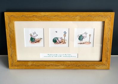 Lovely framed Piglet (Winnie the Pooh)