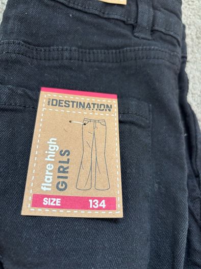New girls flare high jeans 134cm