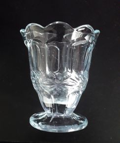 Vintage - Blue Glass - Dish or Vase