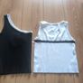 Bundle of 2 Chic Black & White Knit Tops Size S Image 2