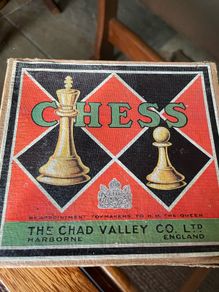 1940s Vintage Chad Valley Plastic Chessmen