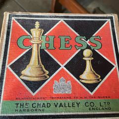 1940s Vintage Chad Valley Plastic Chessmen