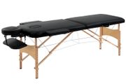 Birchwood Lightweight Portable Massage Table With Arm Rest Black