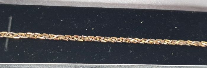 9 ct gold tri colored set