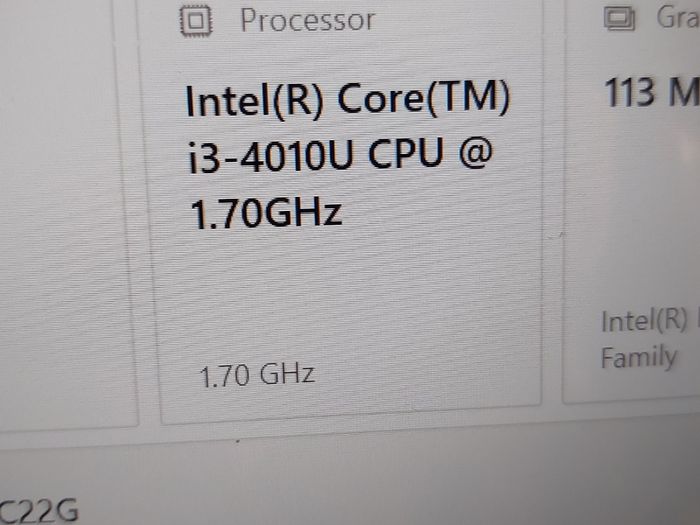 Lenovo 15.6 inch Laptop, Intel Core i3-4010U CPU, 1.7GHz, 4GB Ram, 250GB HDD, Windows 10, Microsoft Edge, Chrome and VLC