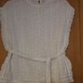 Lovely White Cotton Top Size 14 Image 5
