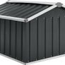 Garden Robot Lawnmower Shed, Galvanised Steel, Anthracite, 92x97x63 cm, Outdoor Tool Storage, Protective House for Robot, for Lawn and Garden, Patio Storage Shed, Weather-Resistant Image 8